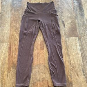 Lululemon Align Brown High-Waisted Leggings with pockets